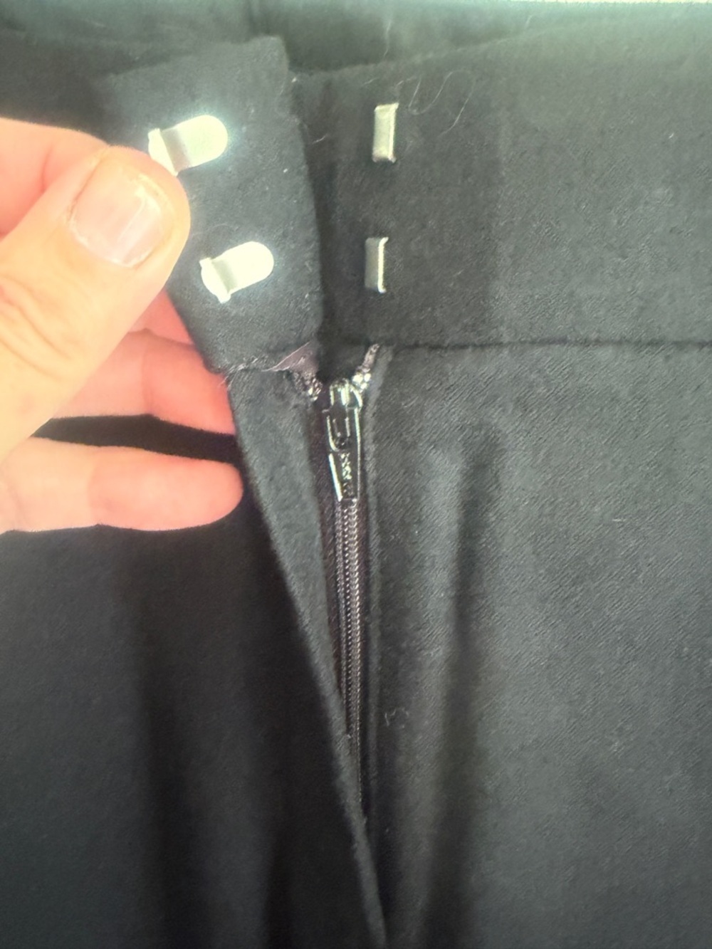 Brooks Brothers size 8 wool blend Lucia Black Dress Trousers with Side Stripe - Picture 3 of 8